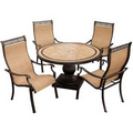 Monaco 5 Piece Outdoor Dining Set